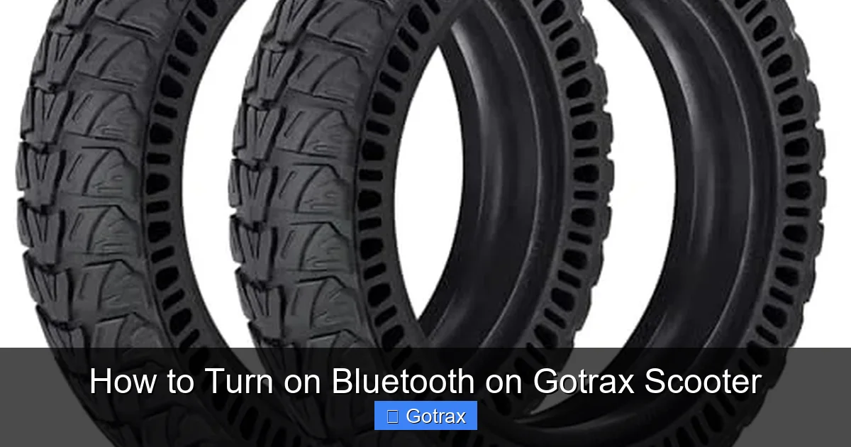 How to Turn on Bluetooth on Gotrax Scooter
