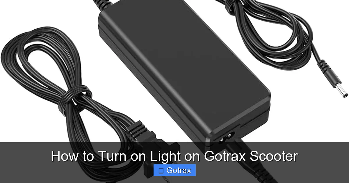 How to Turn on Light on Gotrax Scooter