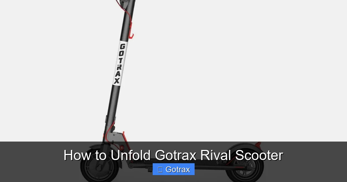 How to Unfold Gotrax Rival Scooter