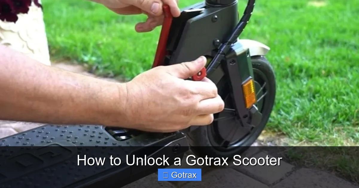 How to Unlock a Gotrax Scooter