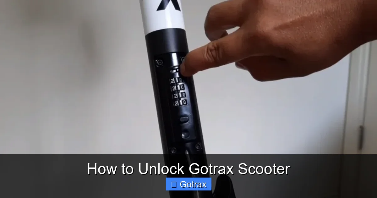 How to Unlock Gotrax Scooter