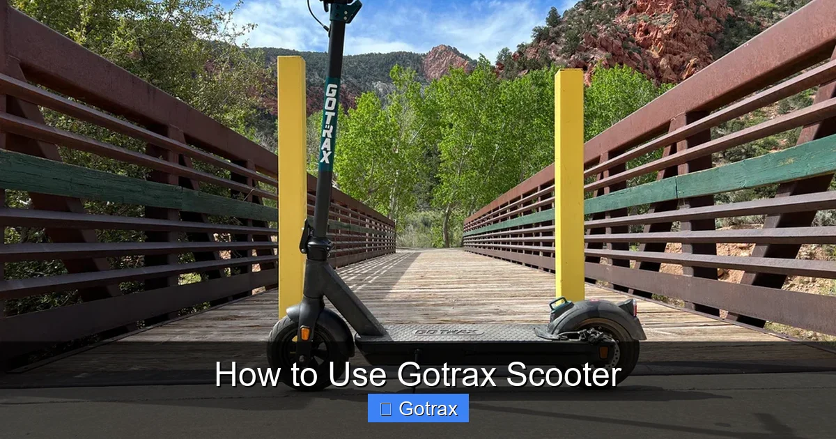 How to Use Gotrax Scooter