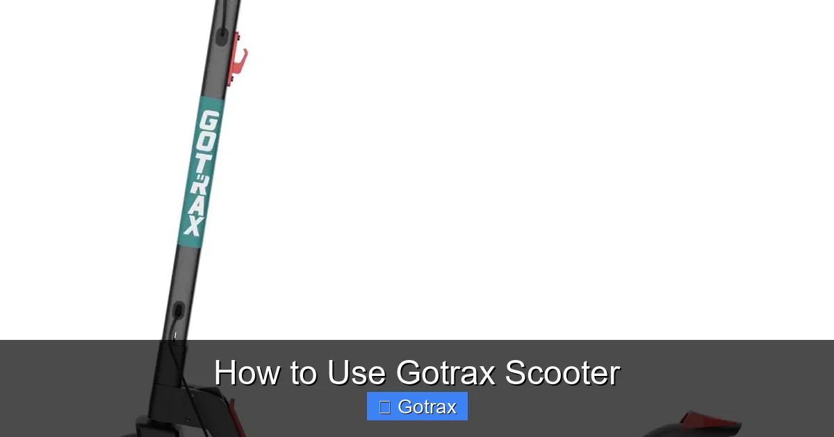 How to Use Gotrax Scooter