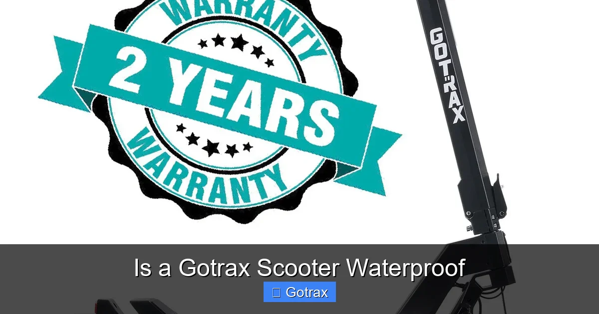 Is a Gotrax Scooter Waterproof