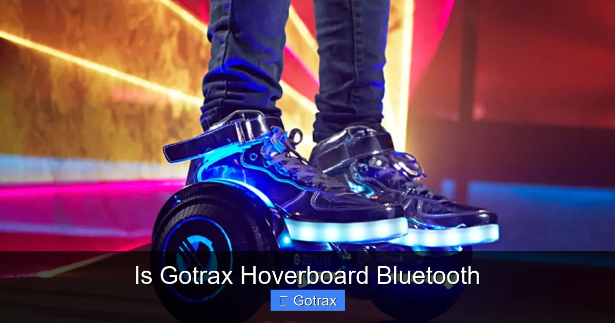 Is Gotrax Hoverboard Bluetooth