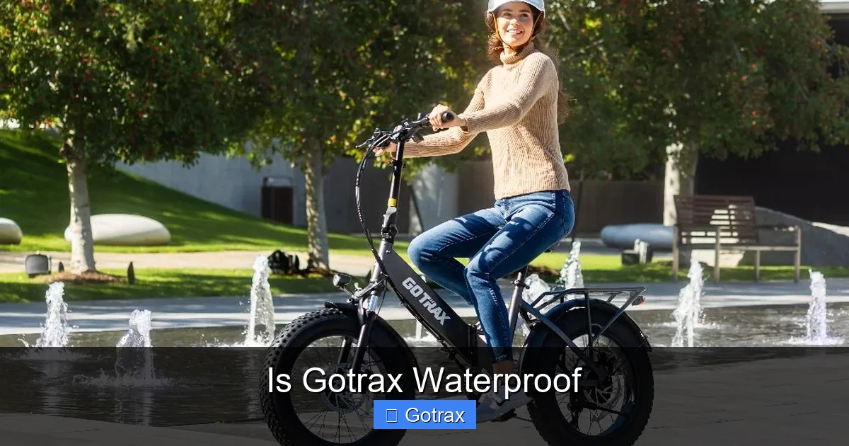 Is Gotrax Waterproof