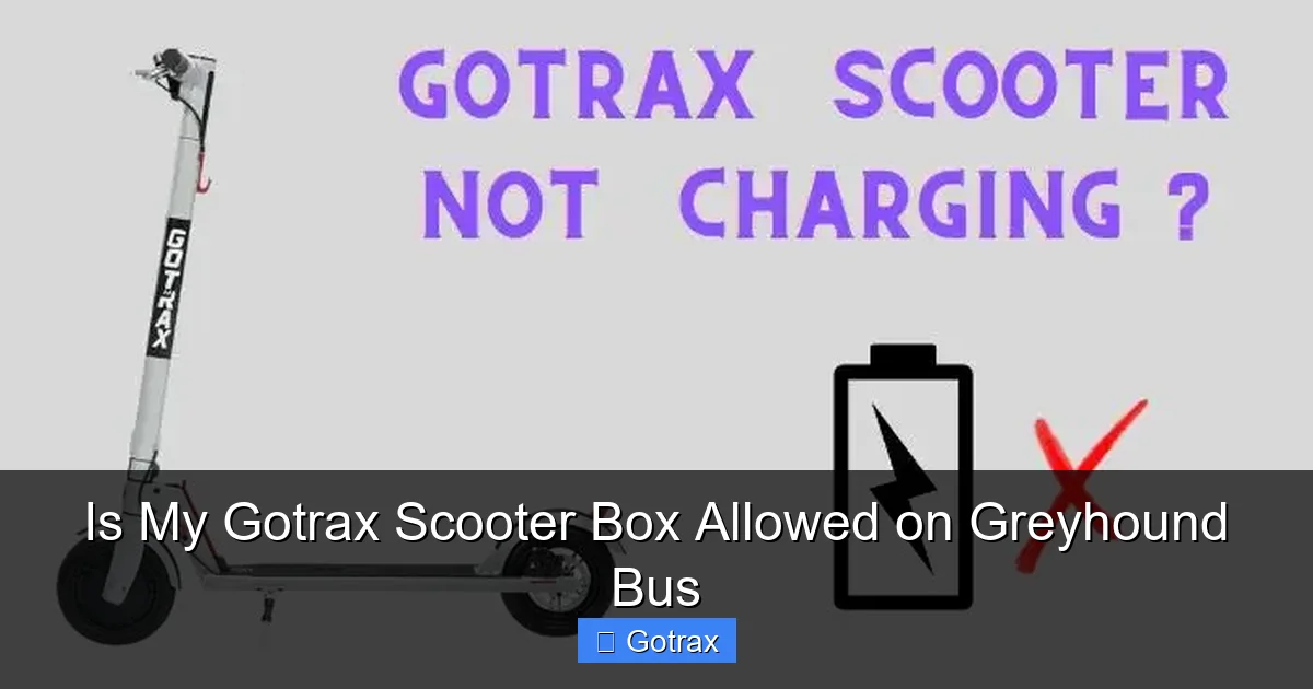 Is My Gotrax Scooter Box Allowed on Greyhound Bus