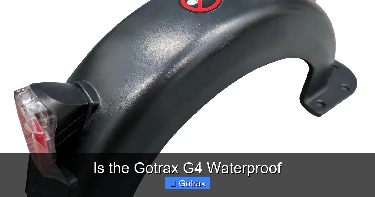 Is the Gotrax G4 Waterproof