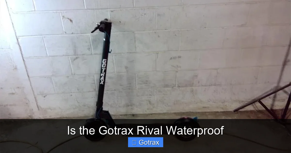 Is the Gotrax Rival Waterproof