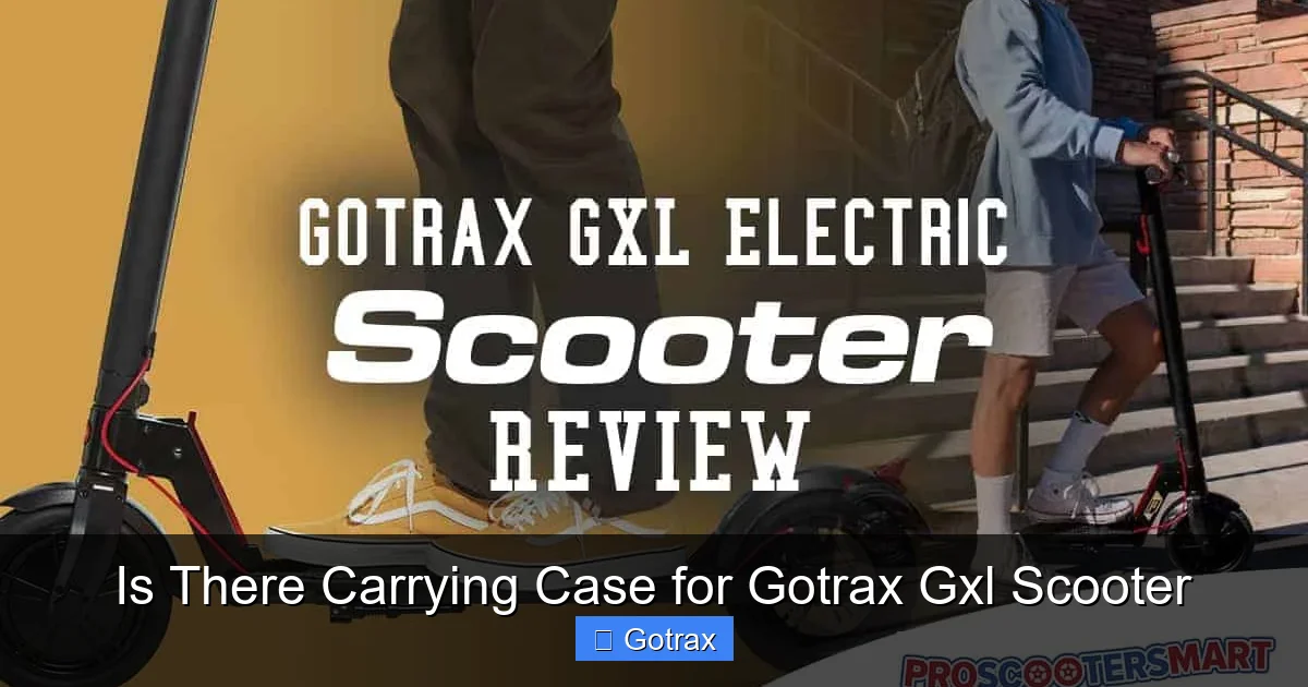 Is There Carrying Case for Gotrax Gxl Scooter