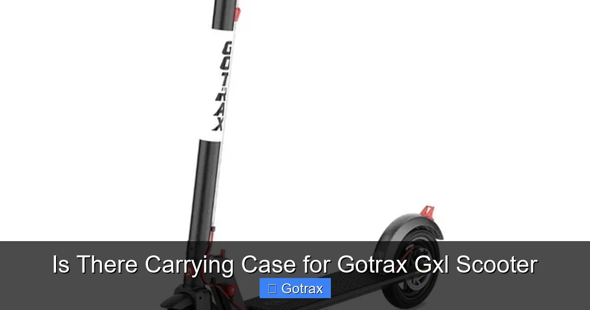 Is There Carrying Case for Gotrax Gxl Scooter