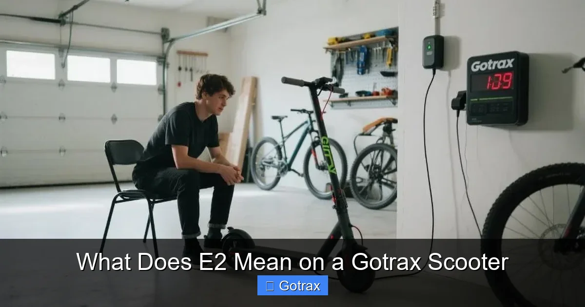 What Does E2 Mean on a Gotrax Scooter