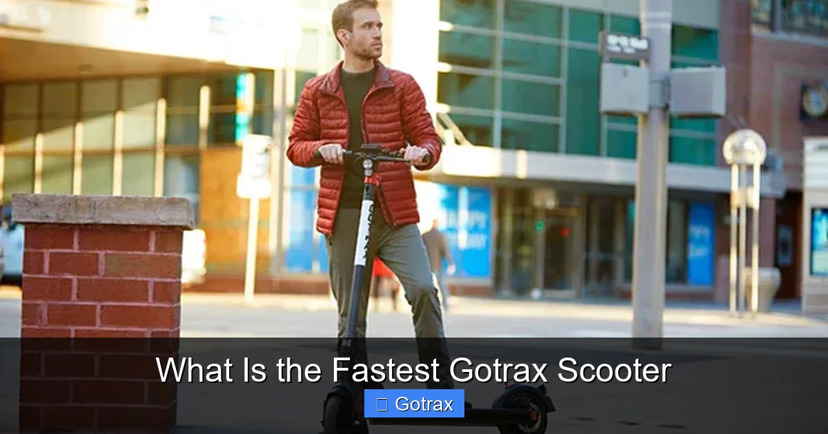 What Is the Fastest Gotrax Scooter