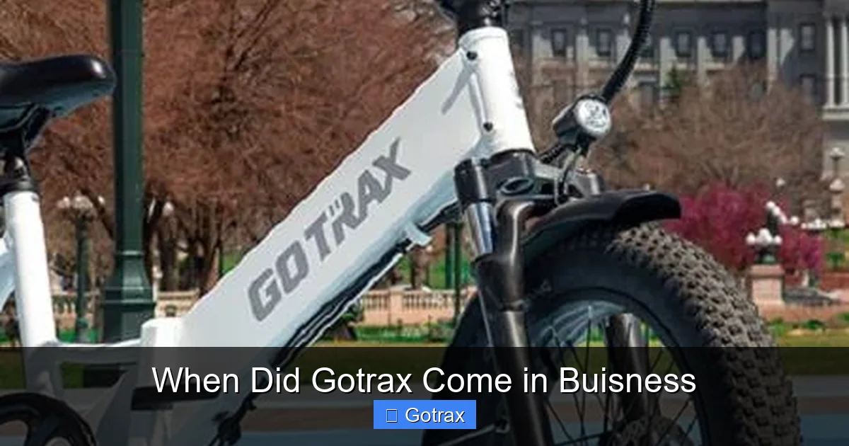 When Did Gotrax Come in Buisness