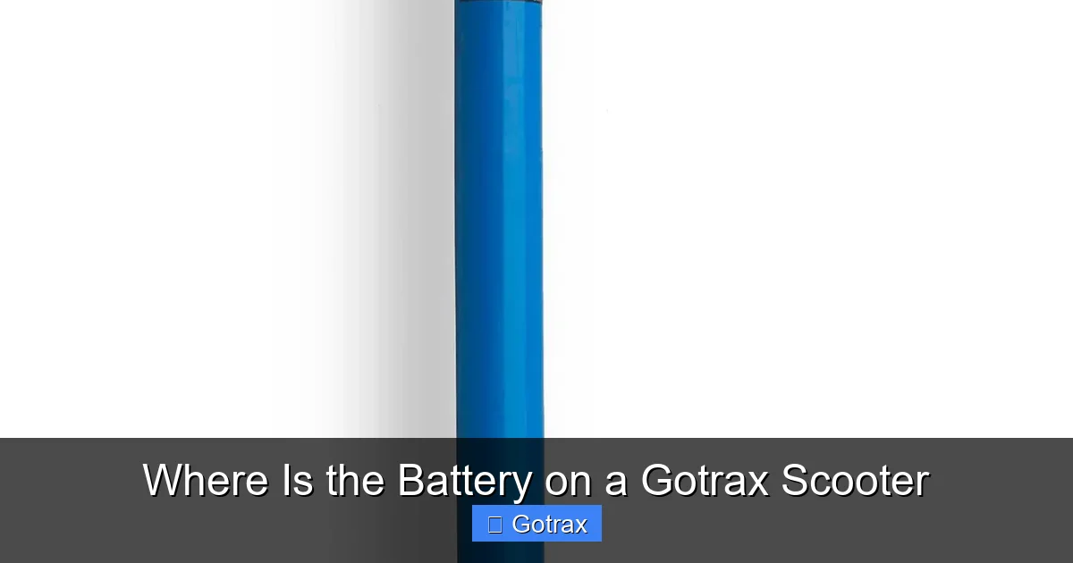 Where Is the Battery on a Gotrax Scooter