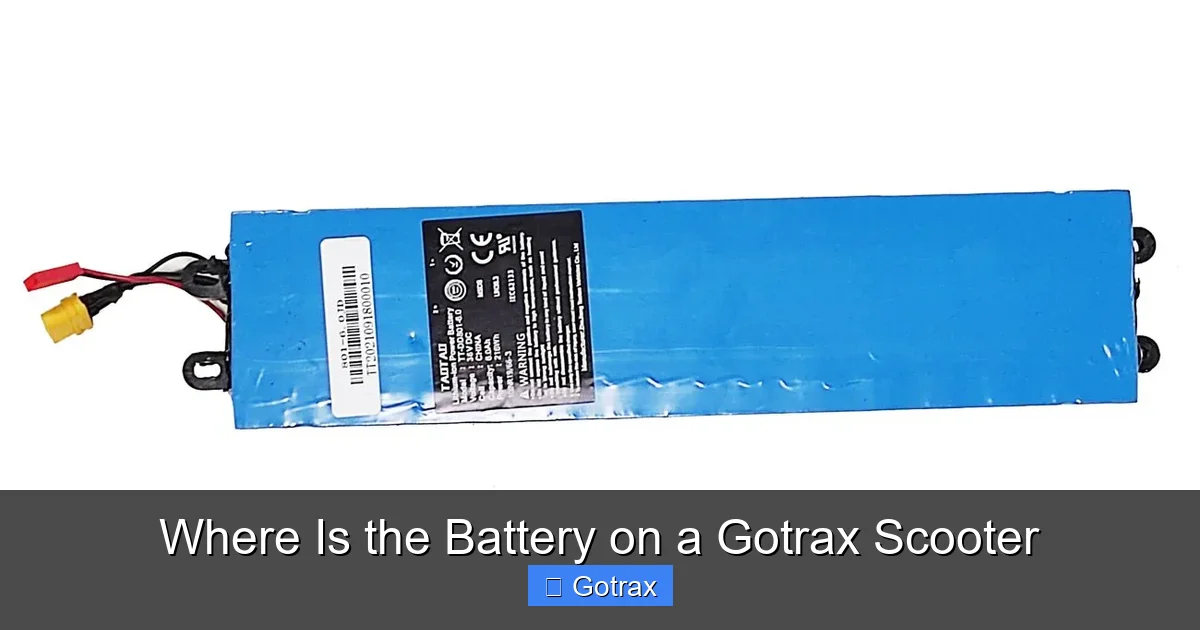 Where Is the Battery on a Gotrax Scooter