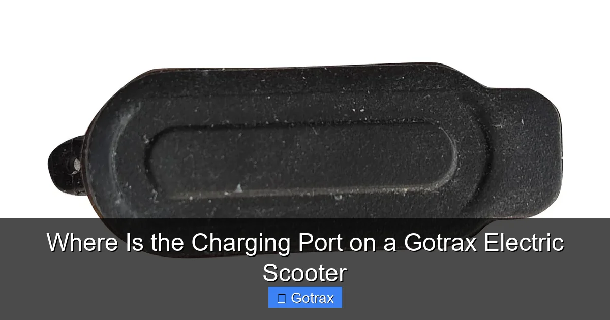 Where Is the Charging Port on a Gotrax Electric Scooter