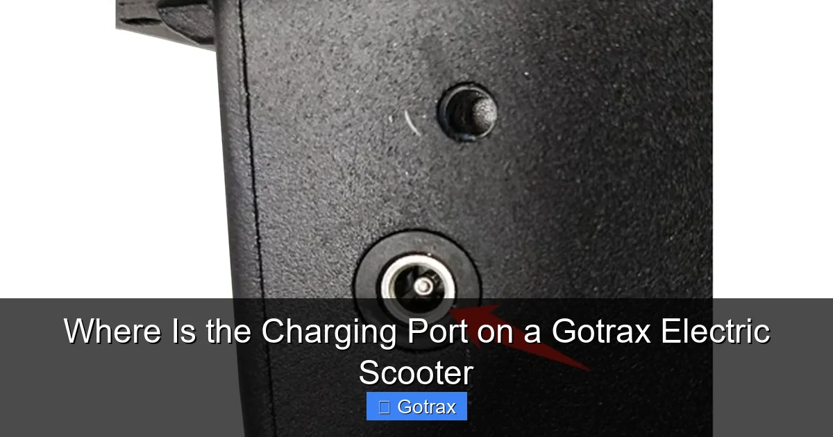 Where Is the Charging Port on a Gotrax Electric Scooter