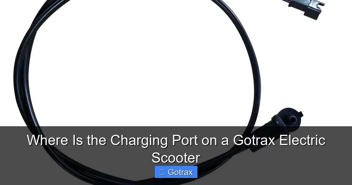 Where Is the Charging Port on a Gotrax Electric Scooter