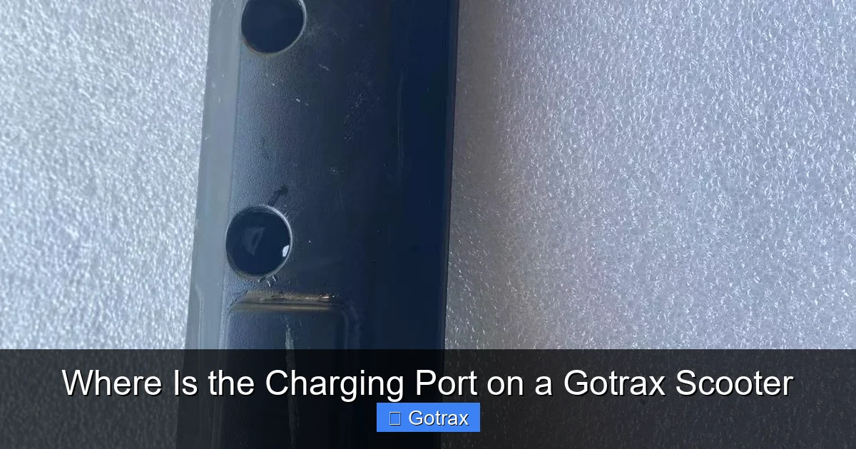 Where Is the Charging Port on a Gotrax Scooter