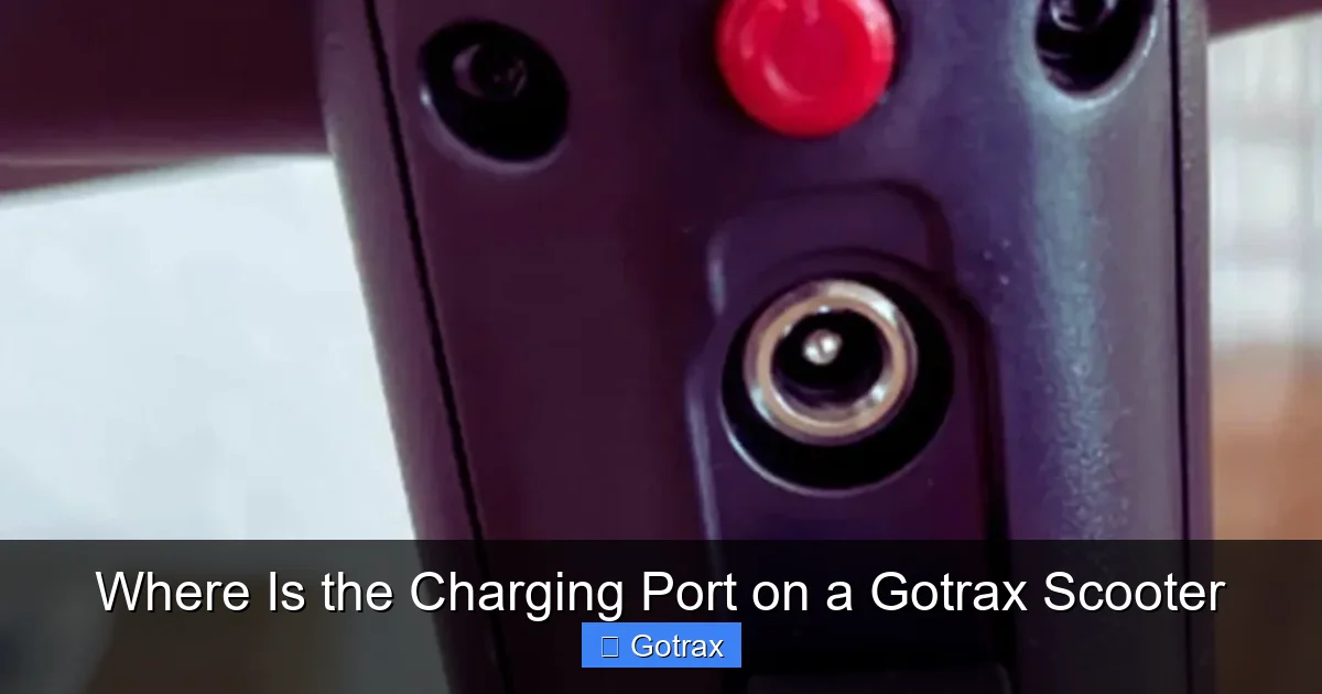 Where Is the Charging Port on a Gotrax Scooter