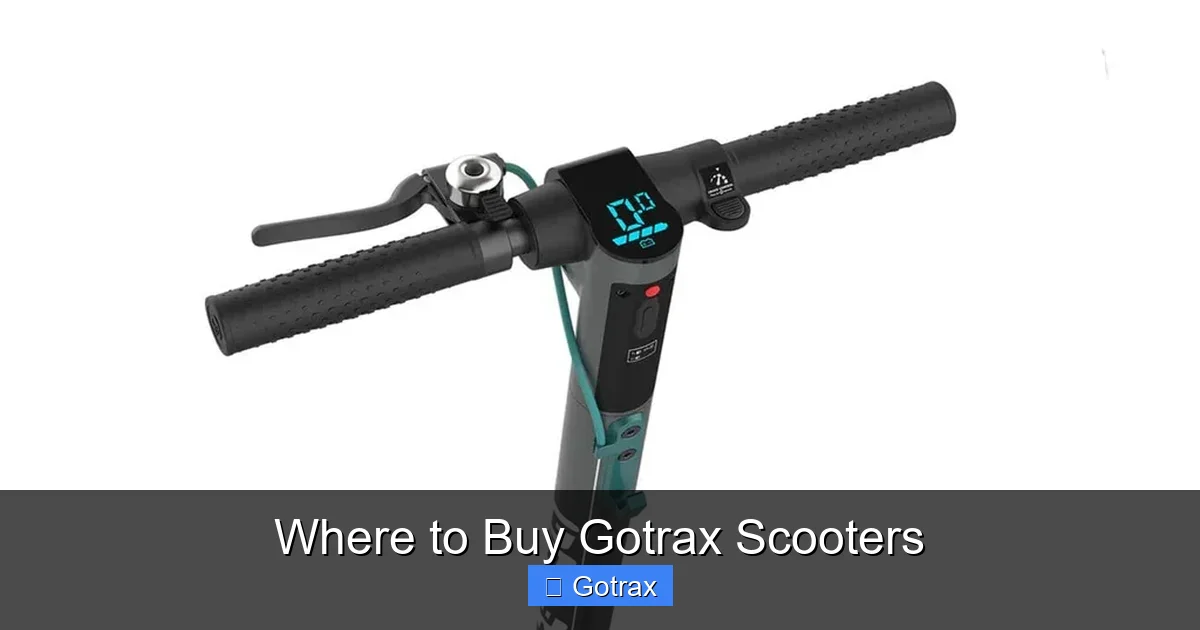 Where to Buy Gotrax Scooters