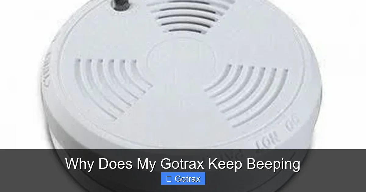 Why Does My Gotrax Keep Beeping