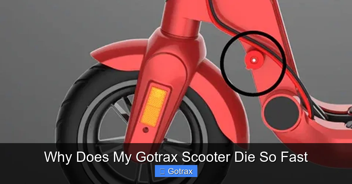 Why Does My Gotrax Scooter Die So Fast