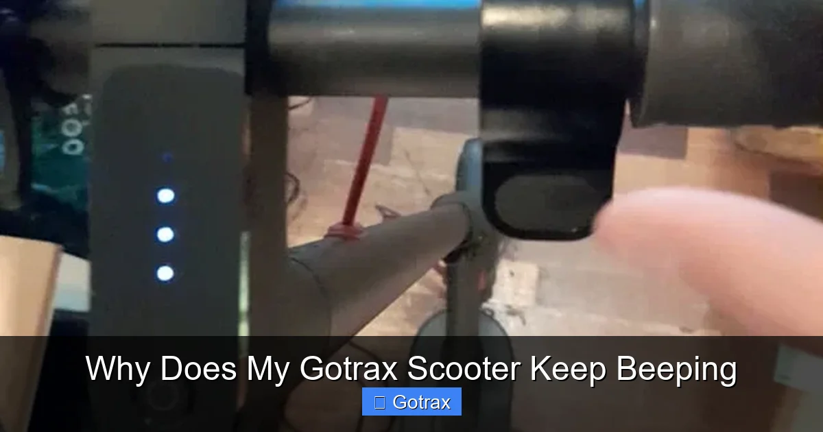 Why Does My Gotrax Scooter Keep Beeping