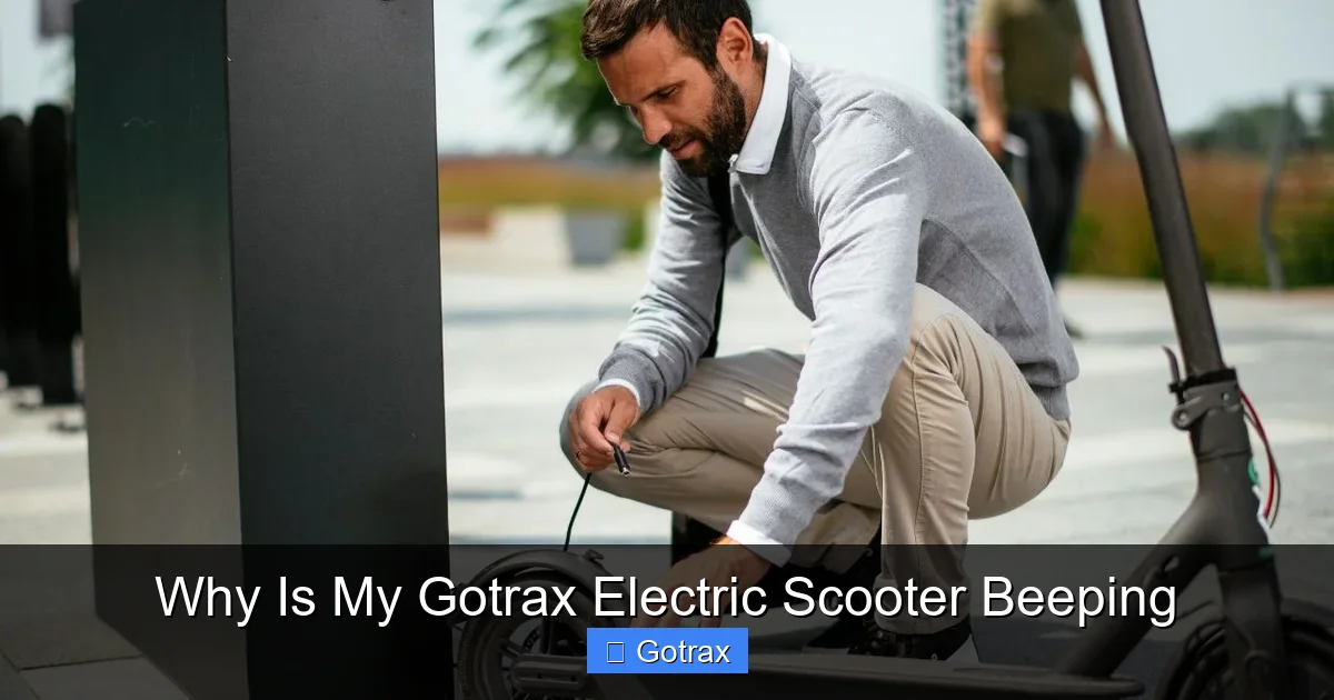 Why Is My Gotrax Electric Scooter Beeping