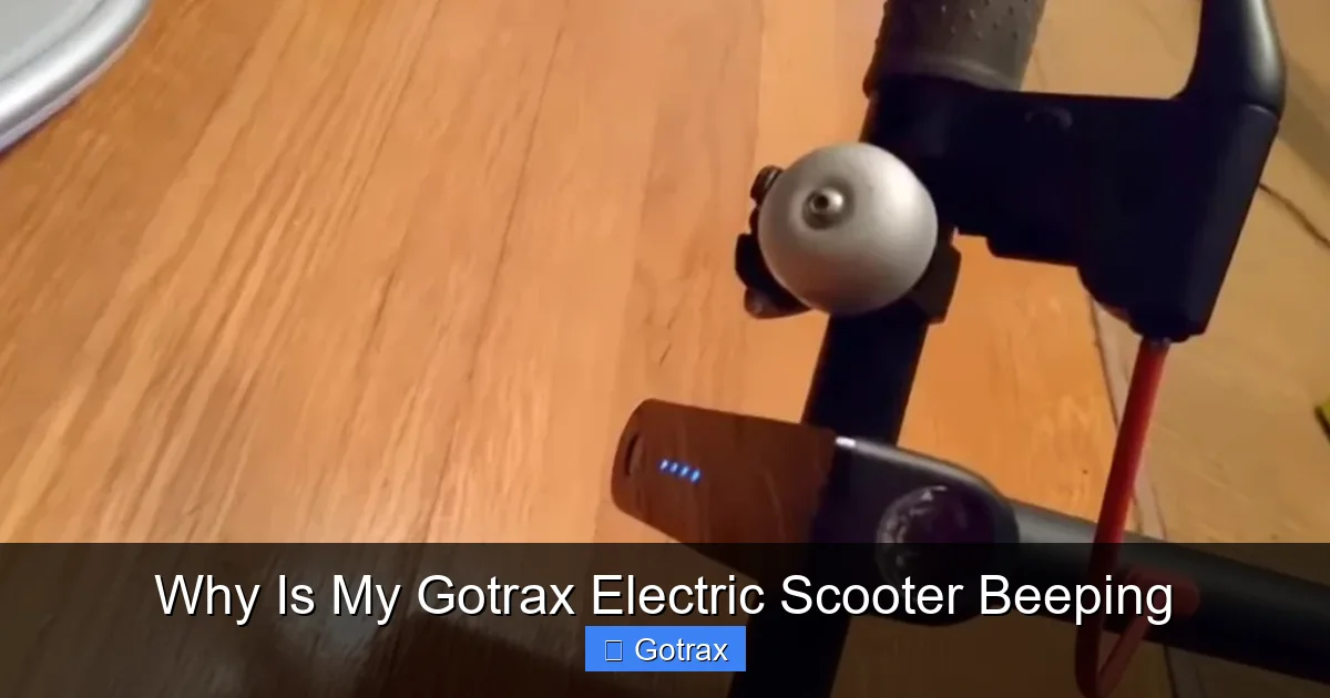 Why Is My Gotrax Electric Scooter Beeping