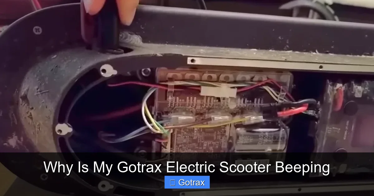 Why Is My Gotrax Electric Scooter Beeping