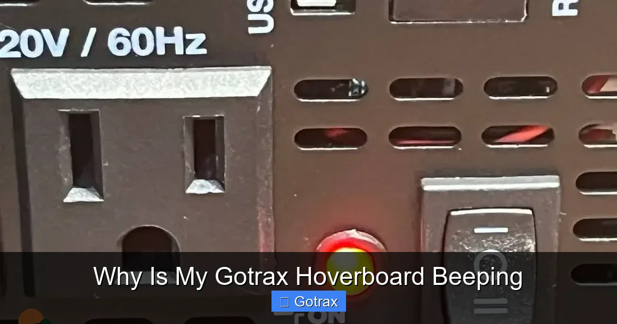Why Is My Gotrax Hoverboard Beeping