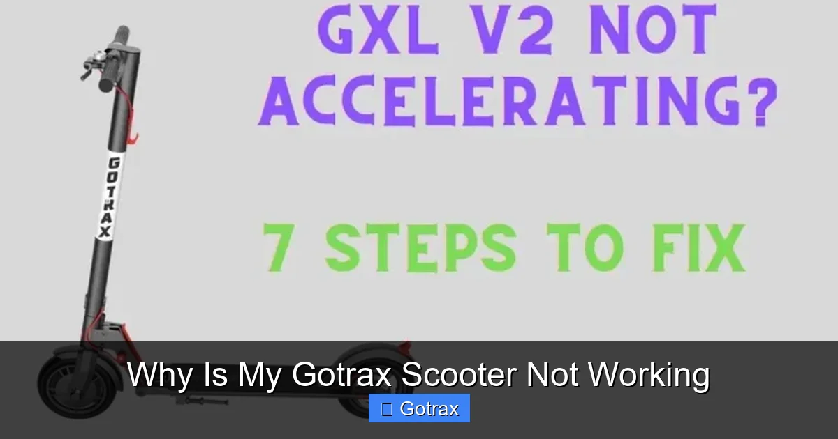 Why Is My Gotrax Scooter Not Working