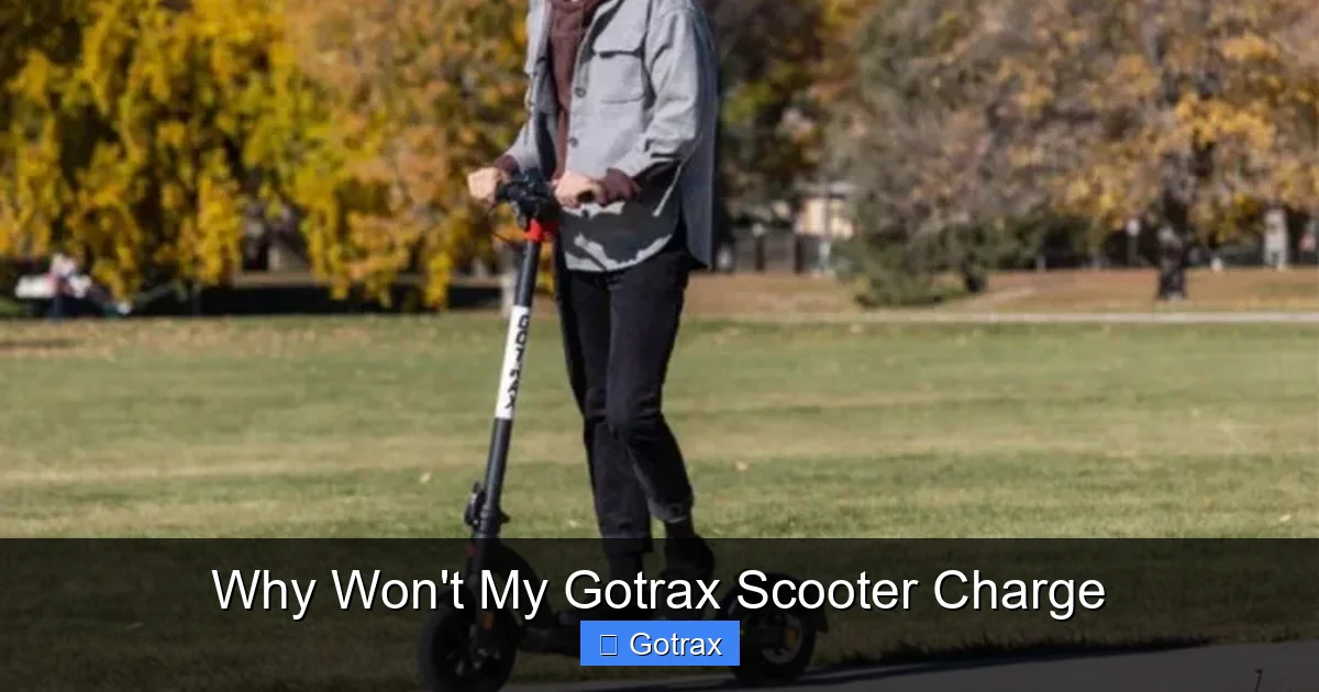 Why Won’t My Gotrax Scooter Charge