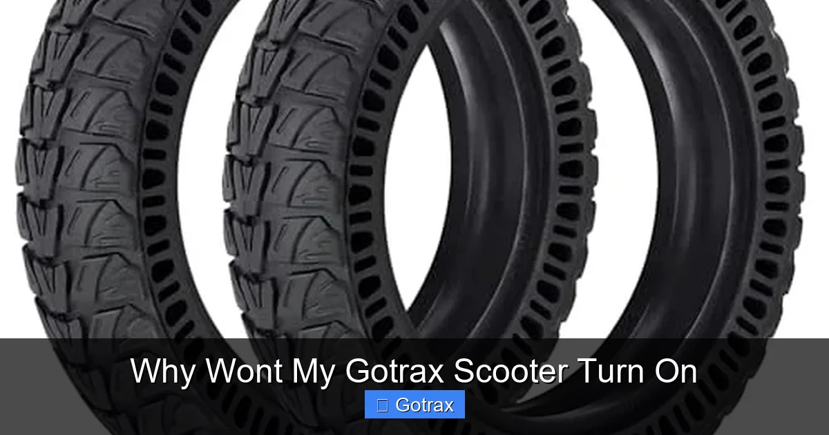 Why Wont My Gotrax Scooter Turn On