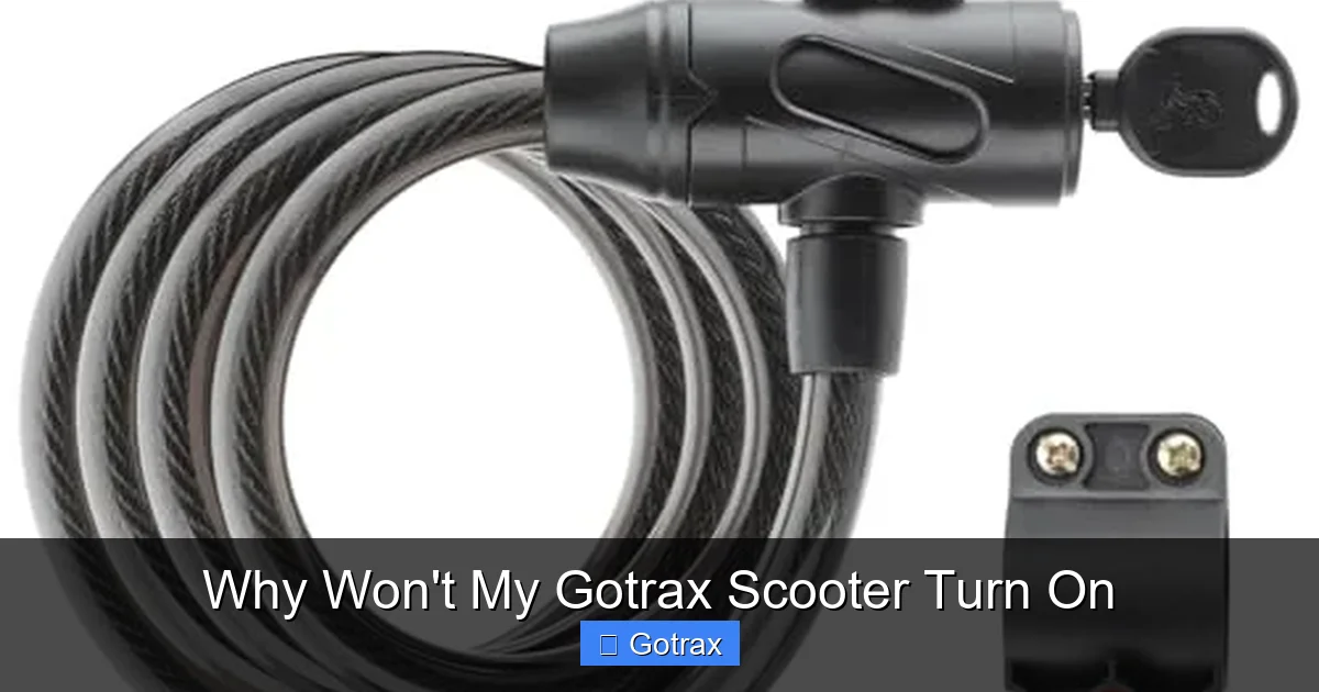 Why Won't My Gotrax Scooter Turn On