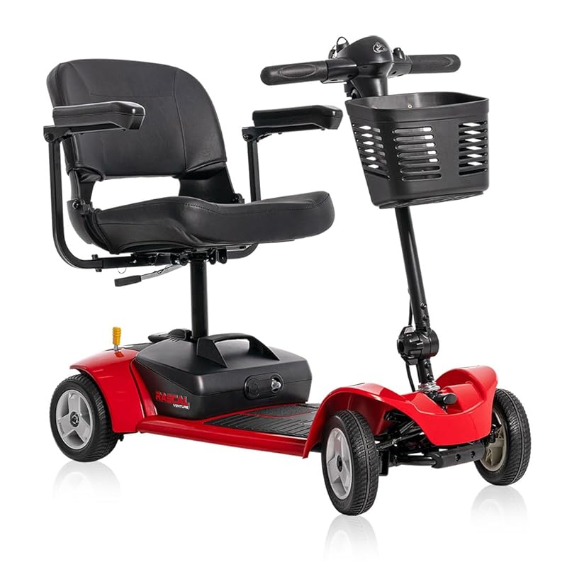 Rascal Venture 4-Wheel Portable Mobility Scooter for Travel with Easy 