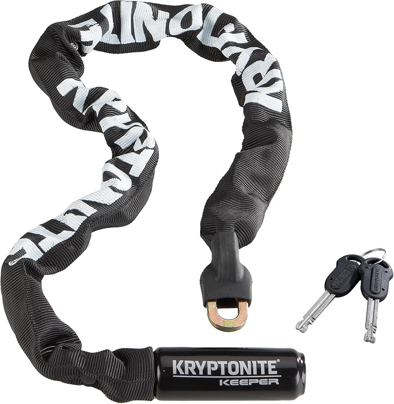 Kryptonite Keeper 785 Chain Lock – Heavy Duty 2.8 ft Anti-Theft for Bi