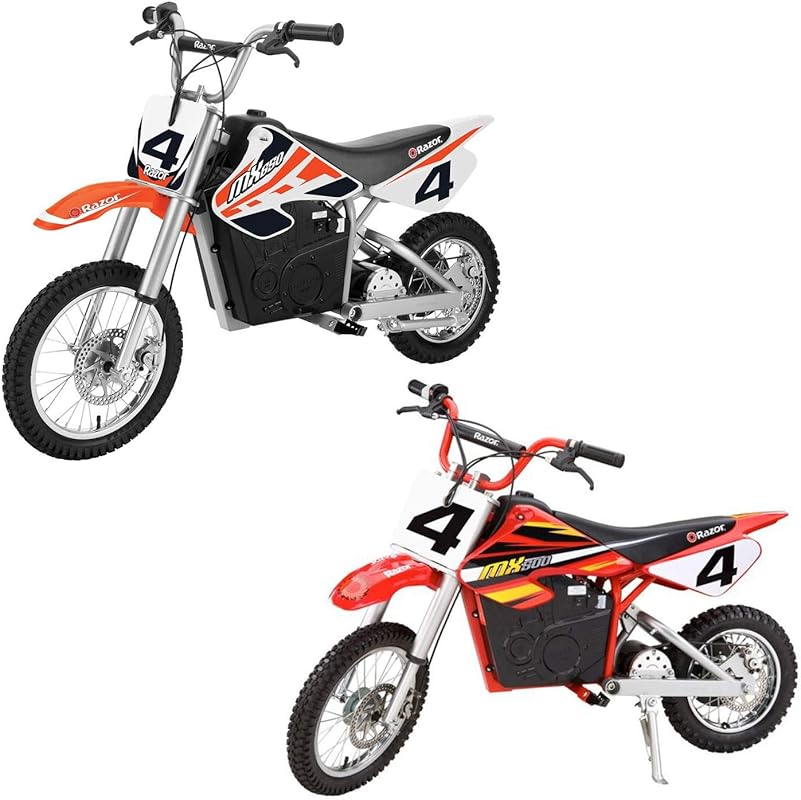 Razor MX650 & MX500 Electric Dirt Bikes for Teens & Adults, 2-Pack, Hi