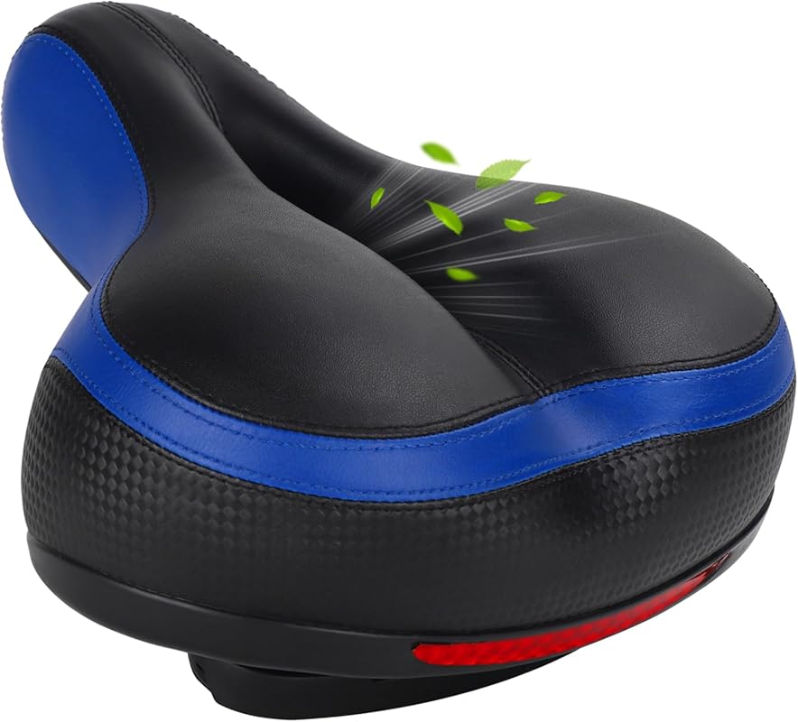 TONBUX Memory Foam Bike Seat, Dual Shock Absorbing, Universal Fit for 