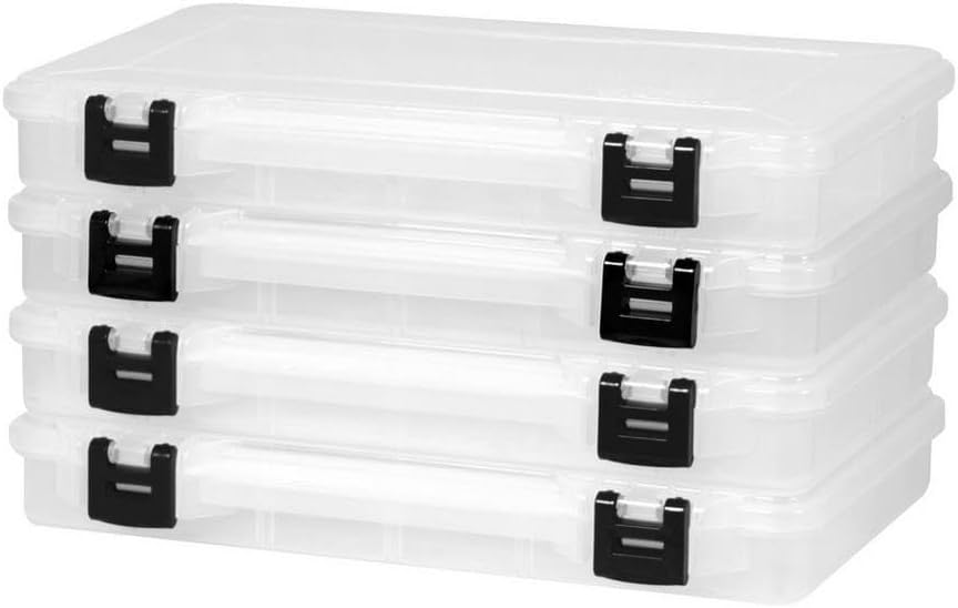 Plano ProLatch 3700 StowAway 4-Pack Tackle Box with Locking System, Cl