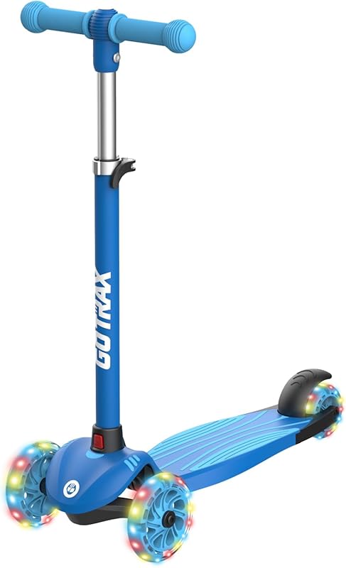 Gotrax KS1 Kids Kick Scooter with LED Lighted Wheels, 3 Adjustable Hei