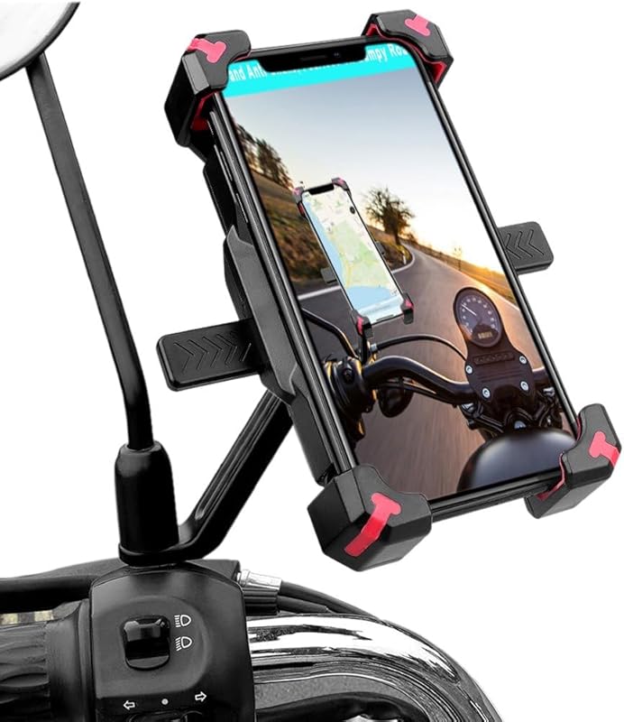 1-Second Lock & Release Motorcycle Phone Mount for 4.5-6.8
