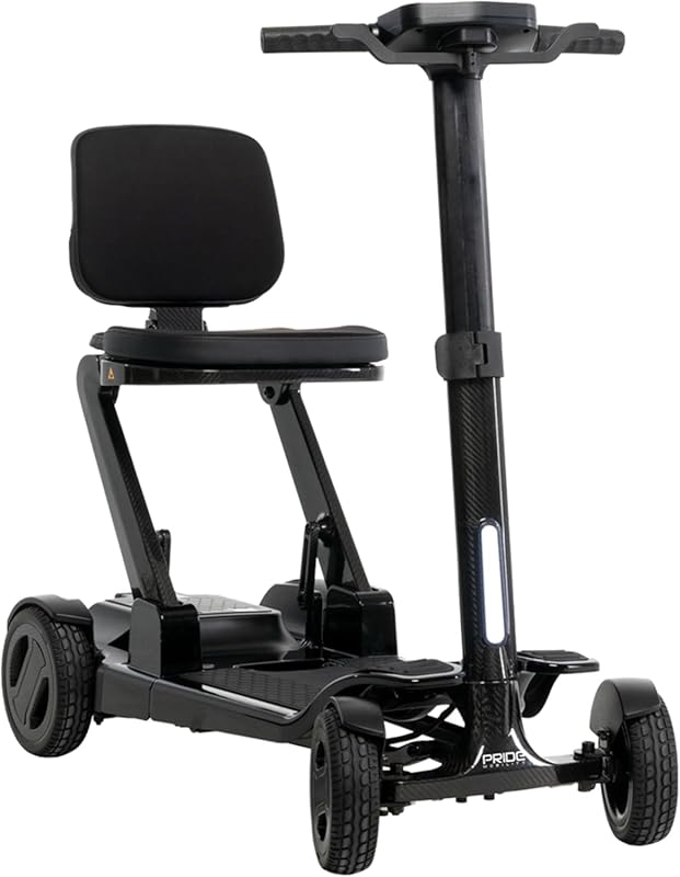 Pride Go-Go Carbon Lightweight Foldable Mobility Scooter, 39 lbs, 3.7 