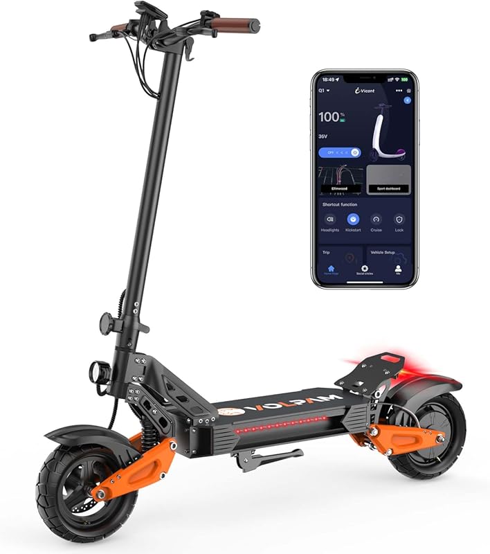 800W Electric Scooter for Adults, 31 MPH Speed, 20-30 Mile Range, 11