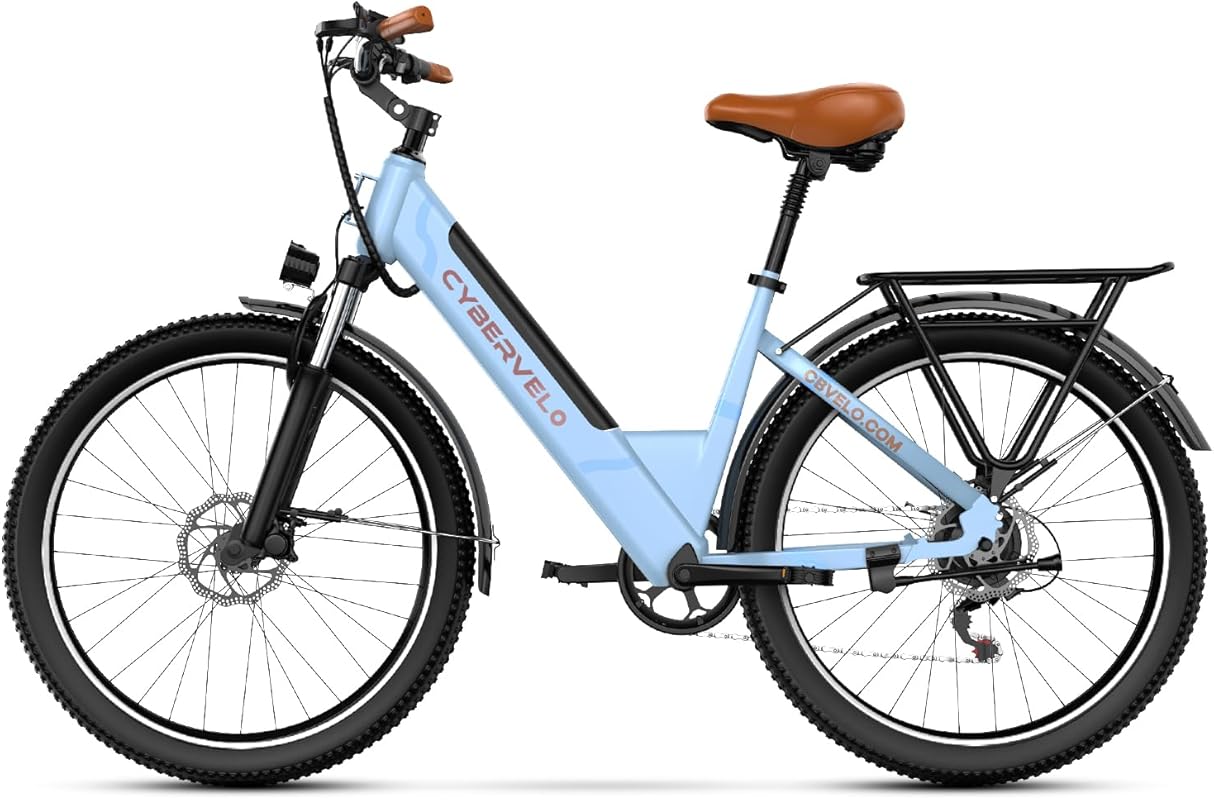 1000W Peak Electric Bike for Adults, 80-Mile Range, 26