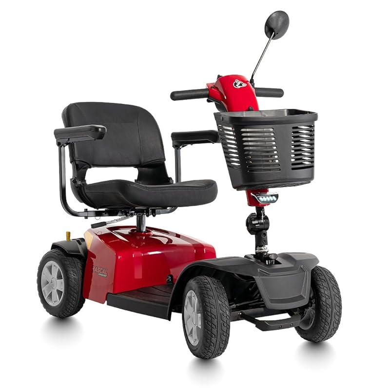 Rascal Conquest 4-Wheel Heavy-Duty Outdoor Mobility Scooter with Long-