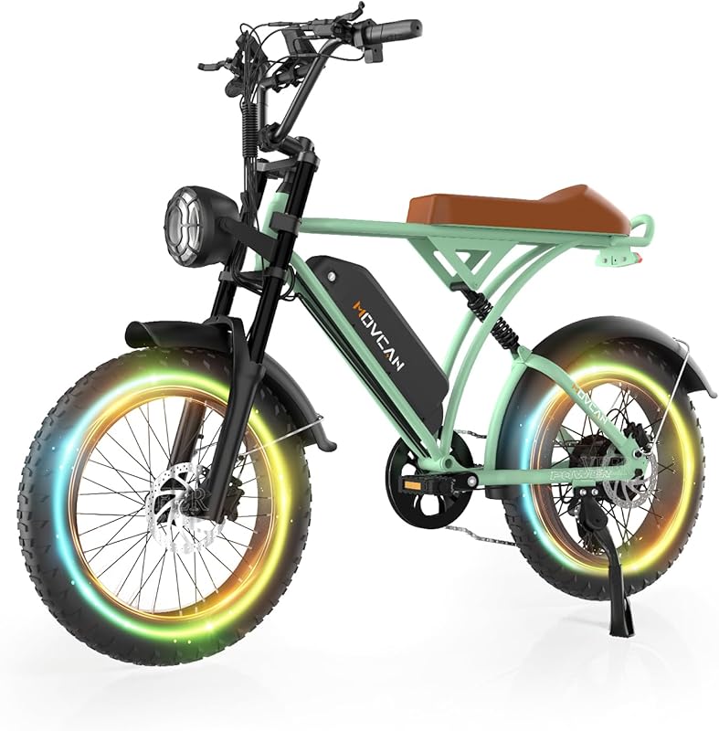 Movcan V60/V60 Pro 48V Fat Tire E-Bike – 1500W Motor, 33MPH Speed, 18.