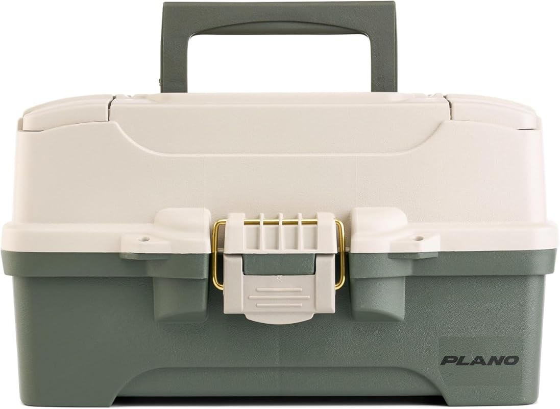 Plano Two-Tray Tackle Box with Rust-Proof Brass Latch, Top-Access Deep